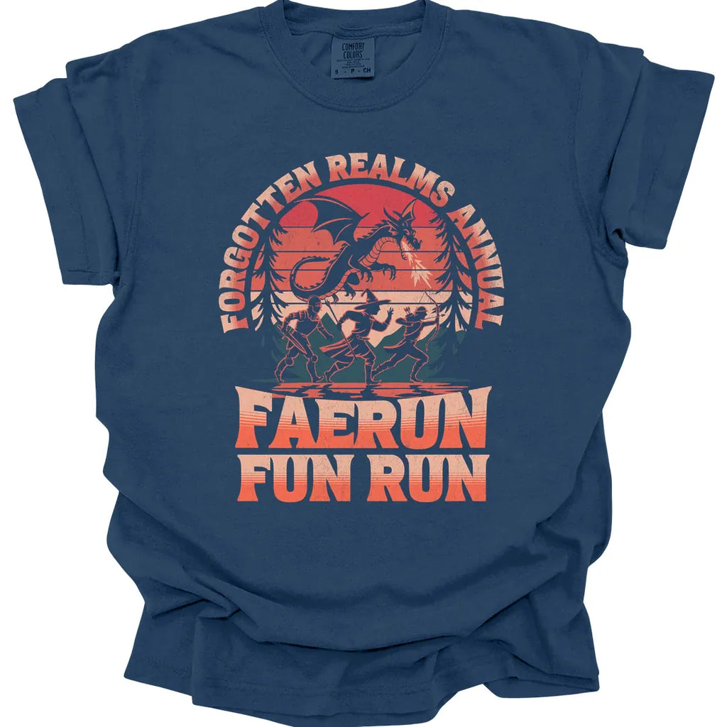 Faerun Fun Run Funny D&D T-shirt - Comfort Colors