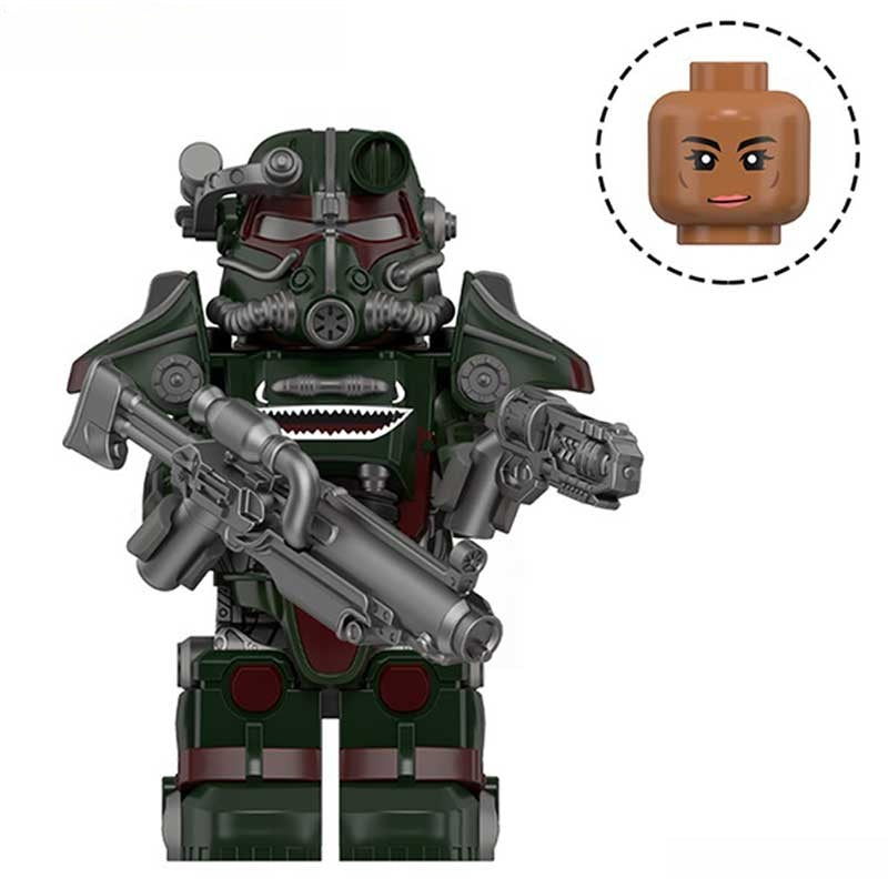 Fallout T-45 Power Armor Lego Minifigures Custom video Game Toys Set 5-6