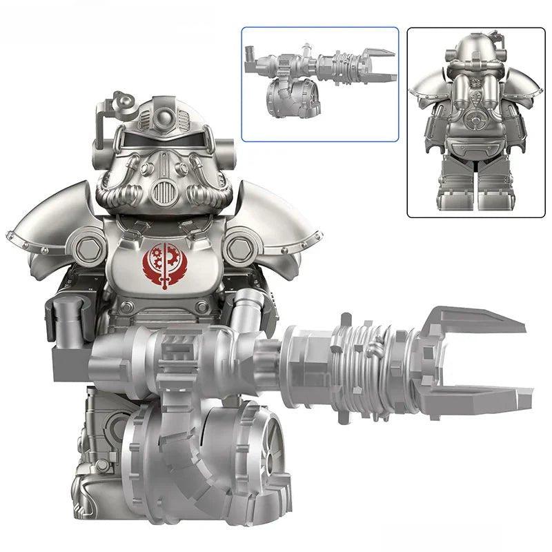 Fallout t-51 Power Armor Lego Minifigures Custom video Game Toys Set 4-1