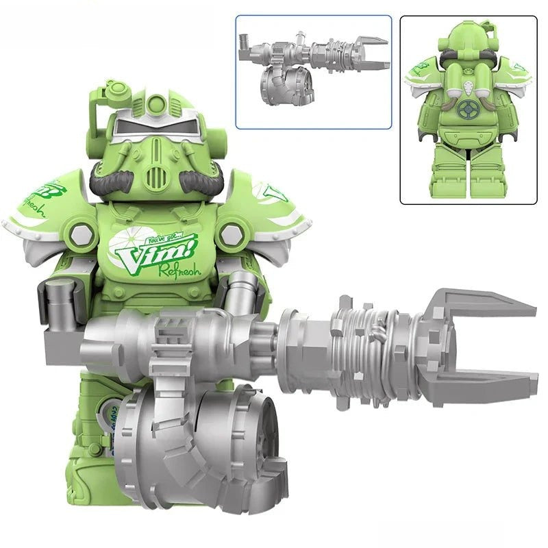 Fallout t-51 Power Armor Lego Minifigures Custom video Game Toys Set 4-3
