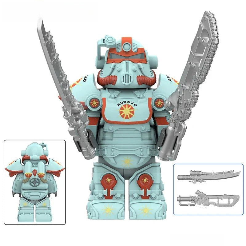 Fallout t-51 Power Armor Lego Minifigures Custom video Game Toys Set 4-6