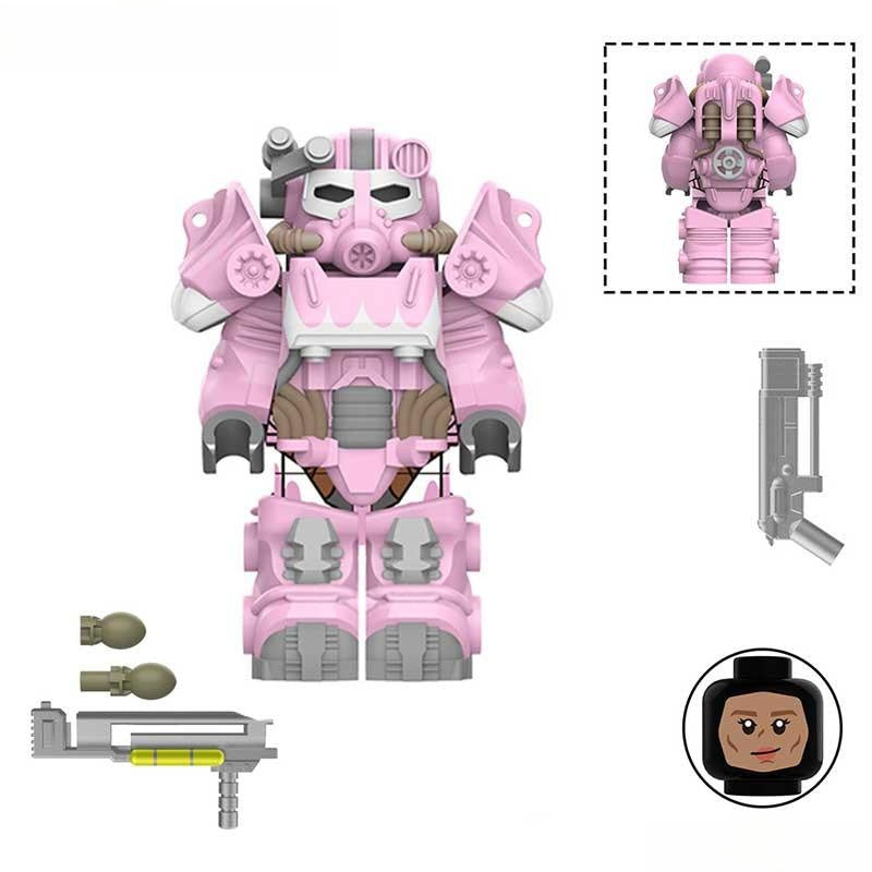 Fallout T60 Power Armor Lego Minifigures Custom video Game Toys 2-6