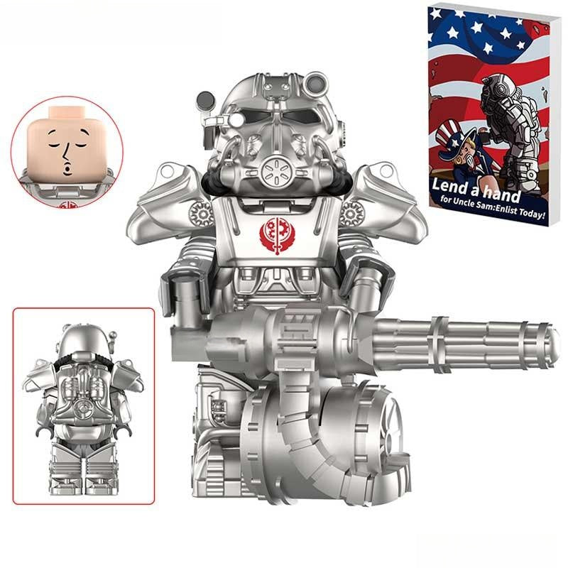 Fallout T60 Power Armor Lego Minifigures Custom video Game Toys Set1-1