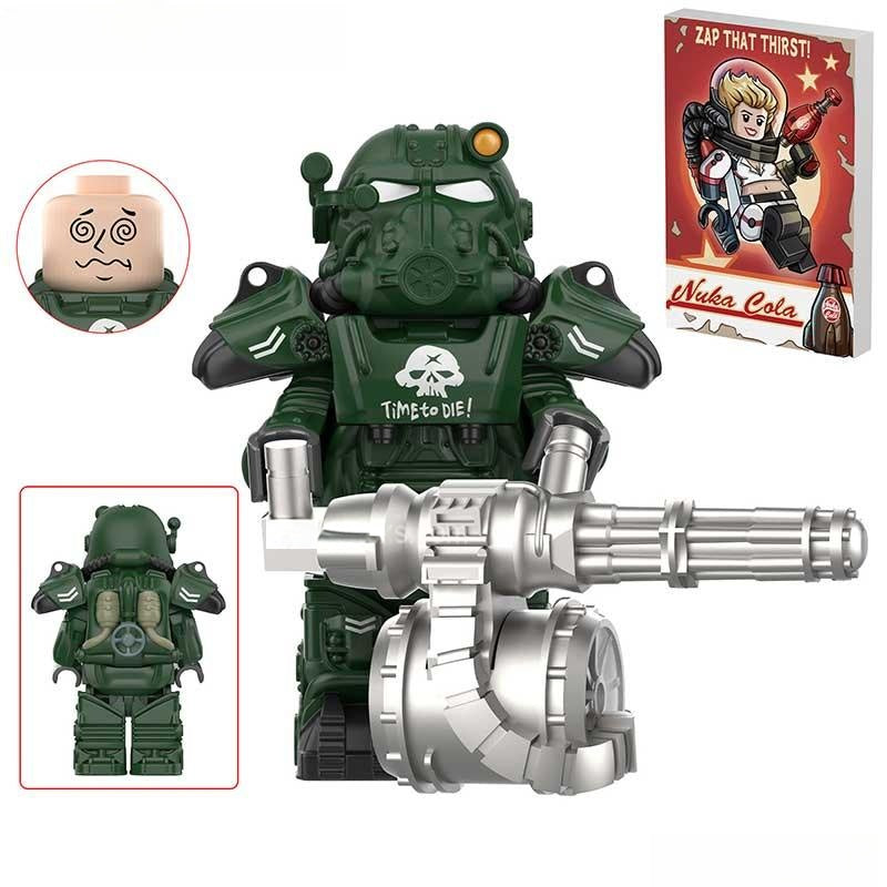 Fallout T60 Power Armor Lego Minifigures Custom video Game Toys Set1-5