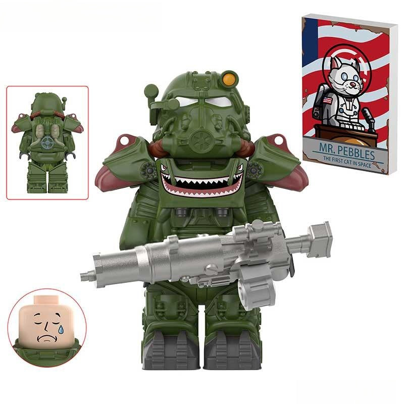 Fallout T60 Power Armor Lego Minifigures Custom video Game Toys Set1-6