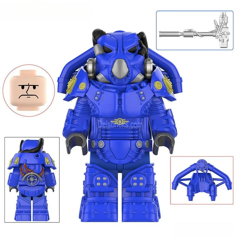 Fallout X-01 Power Armor Lego Minifigures Custom video Game Toys Set 3-1