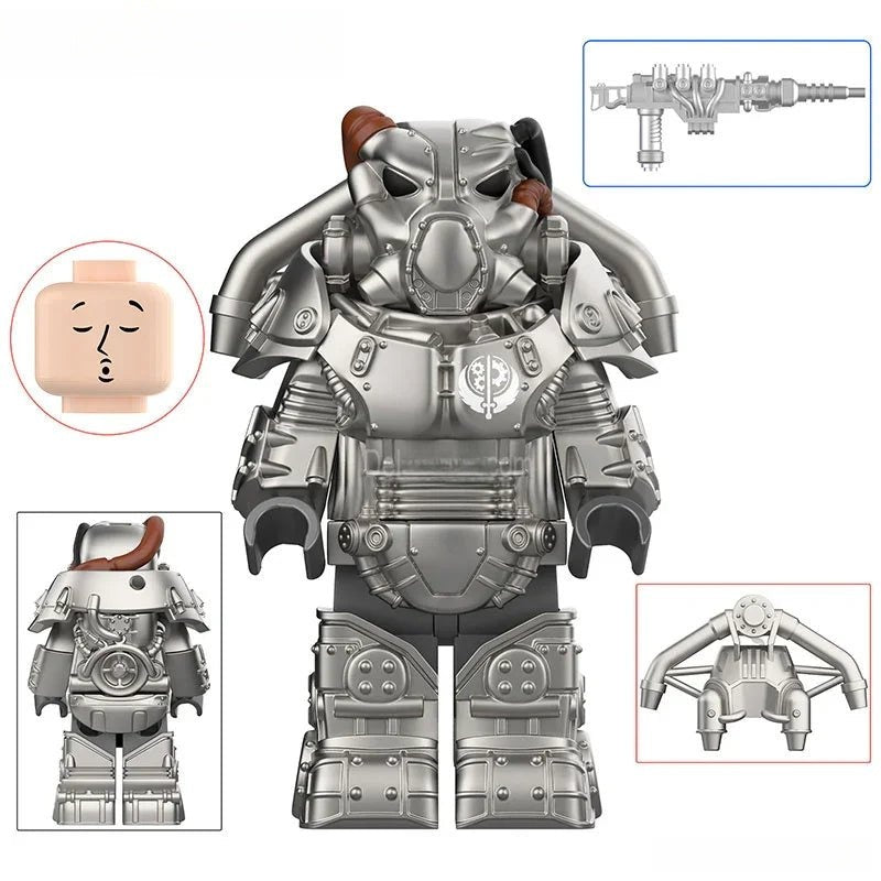 Fallout X-01 Power Armor Lego Minifigures Custom video Game Toys Set 3-2