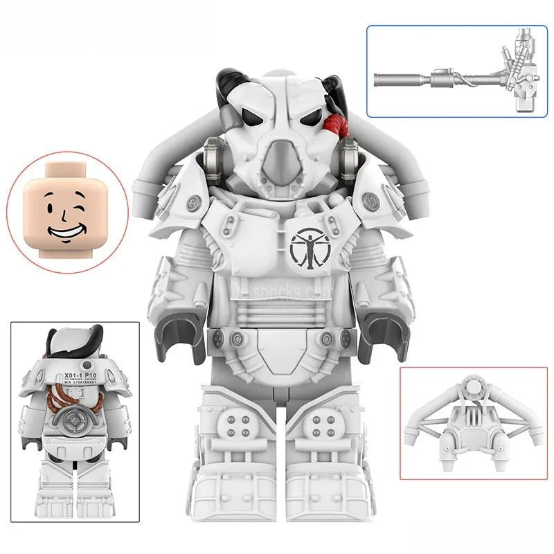 Fallout X-01 Power Armor Lego Minifigures Custom video Game Toys Set 3-3
