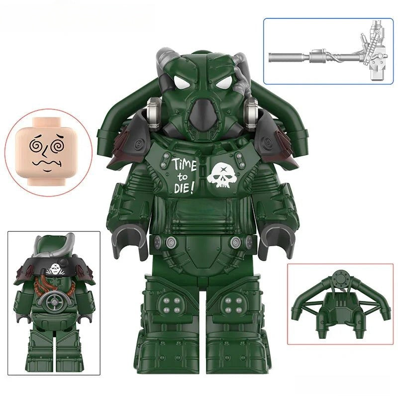 Fallout X-01 Power Armor Lego Minifigures Custom video Game Toys Set 3-5