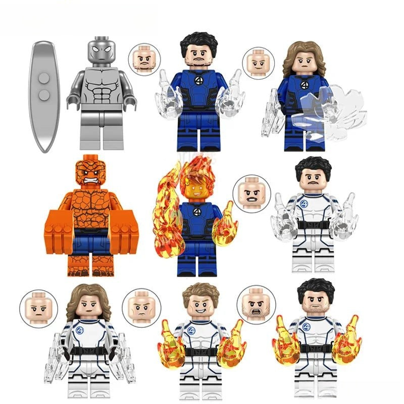 Fantastic Four First Steps Set of 9 Minifigure Toy 3