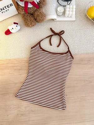 Beige Coffee Stripes