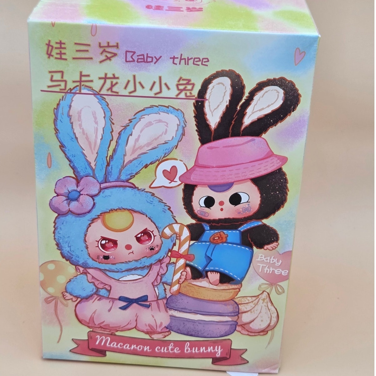 Baby Three Macaron Cute Bunny - Blind