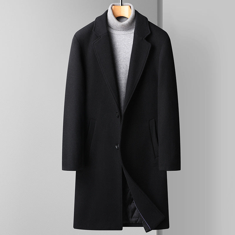 Woolen Coat Men's Business Korean Version