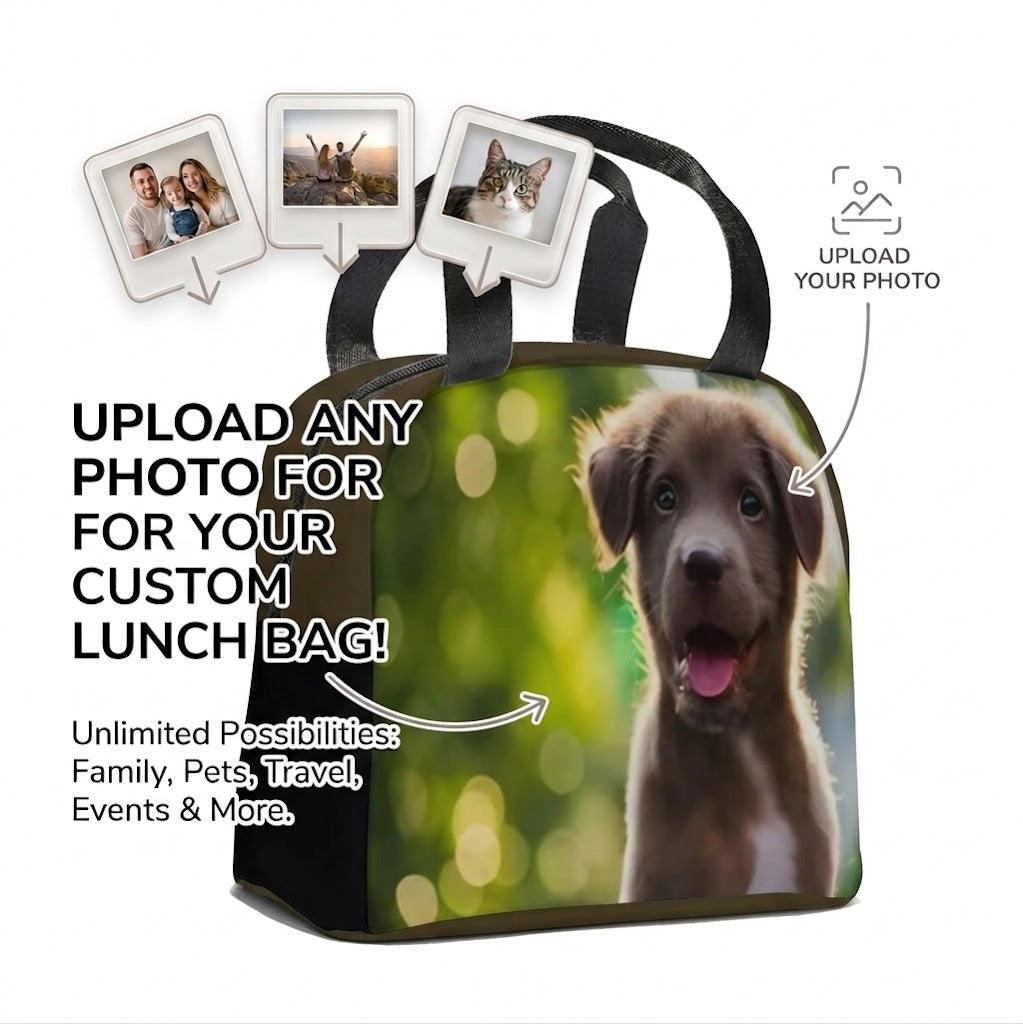 Custom Printed Insulated Lunch Tote Bag - Upload your Photo
