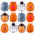 Set of 12 Animals Plastic Easter Eggs- Tiger, Zebra, Monkey