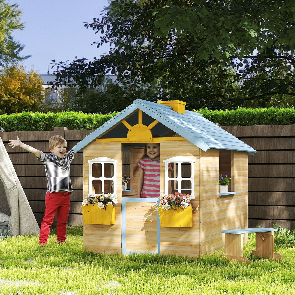 Bluebell Garden Wooden Playhouse