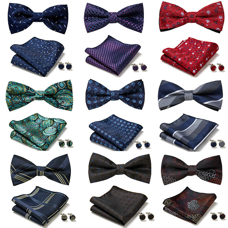 Men's Formal Suit British Korean Bow Tie