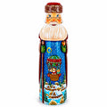 Riding on Air Balloon Hand Carved Solid Wood Santa Figurine 11 Inches