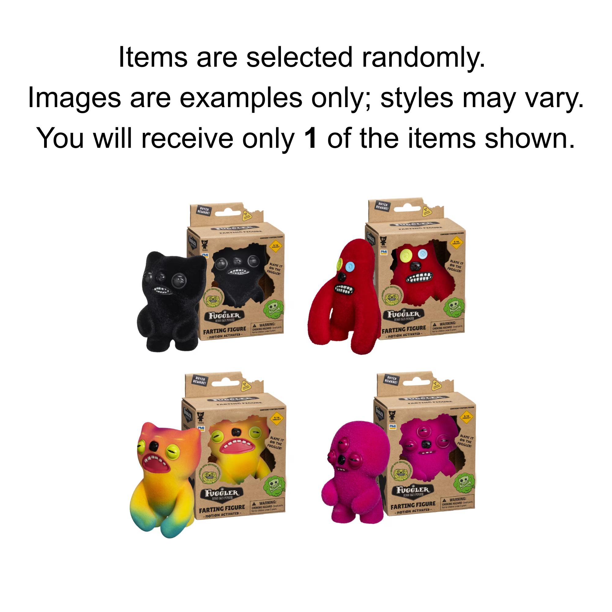 Zuru Fuggler Farting Figure 3.5 Inch 1 Pack Random