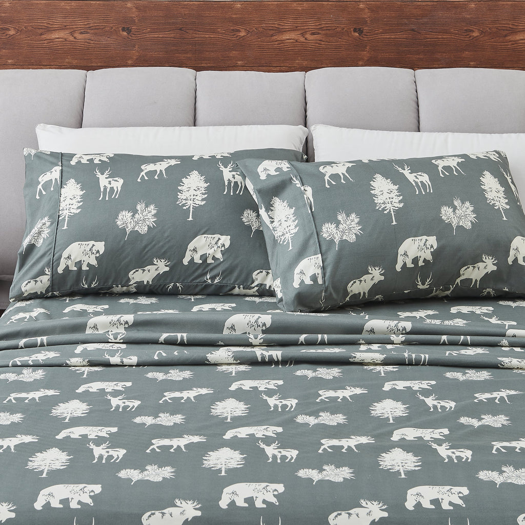 Lodge Printed Sheet Set - Mountain Ridge Collection