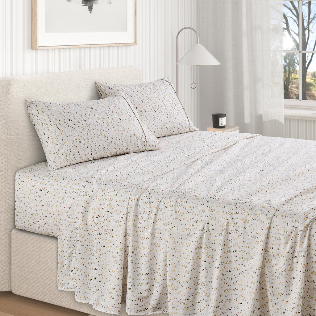 Watercolor Floral Sheet Set - Delia Collection