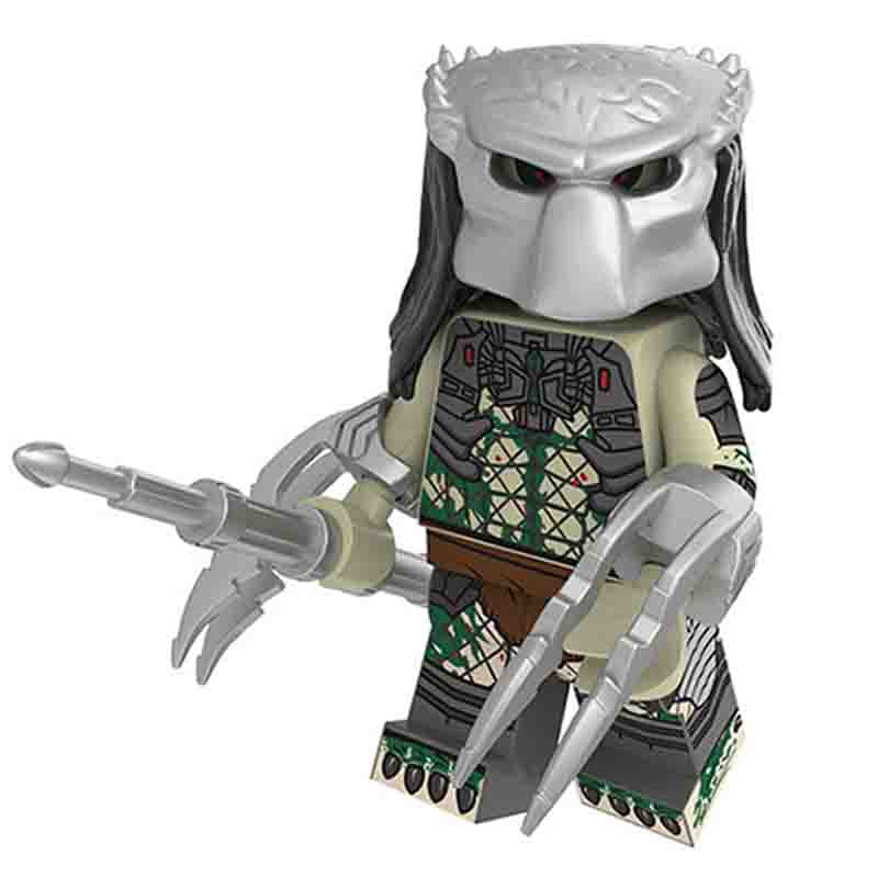 The Predator white / green Yautja Minifigure Toy 2
