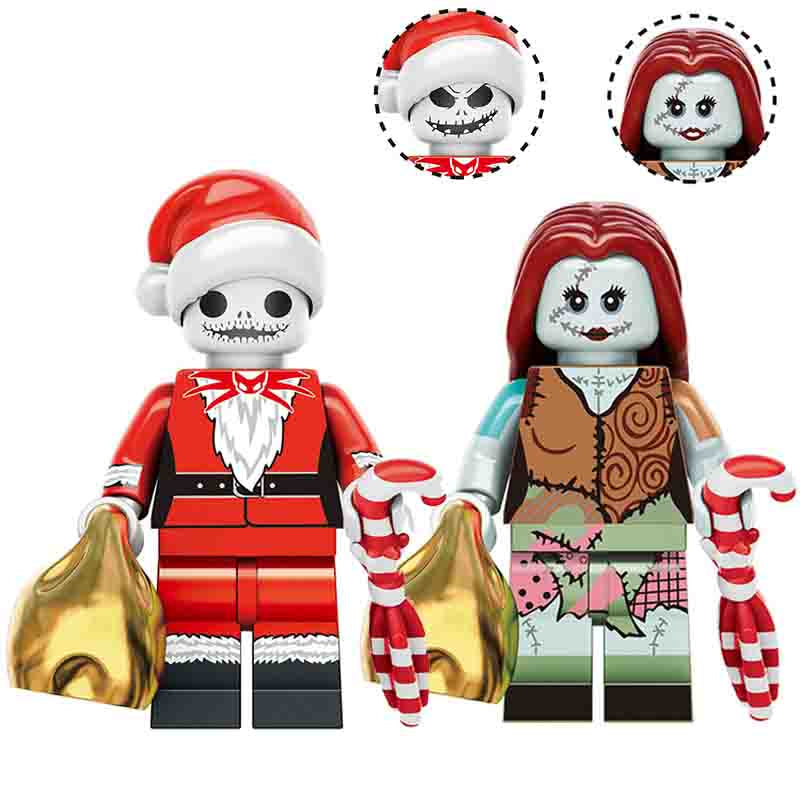 Jack Skellington & Sally Nightmare Before Christmas Minifigure Toy 2