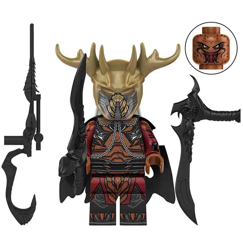 Predator Badlands White Haired Elder Lego Compatible Minifigure