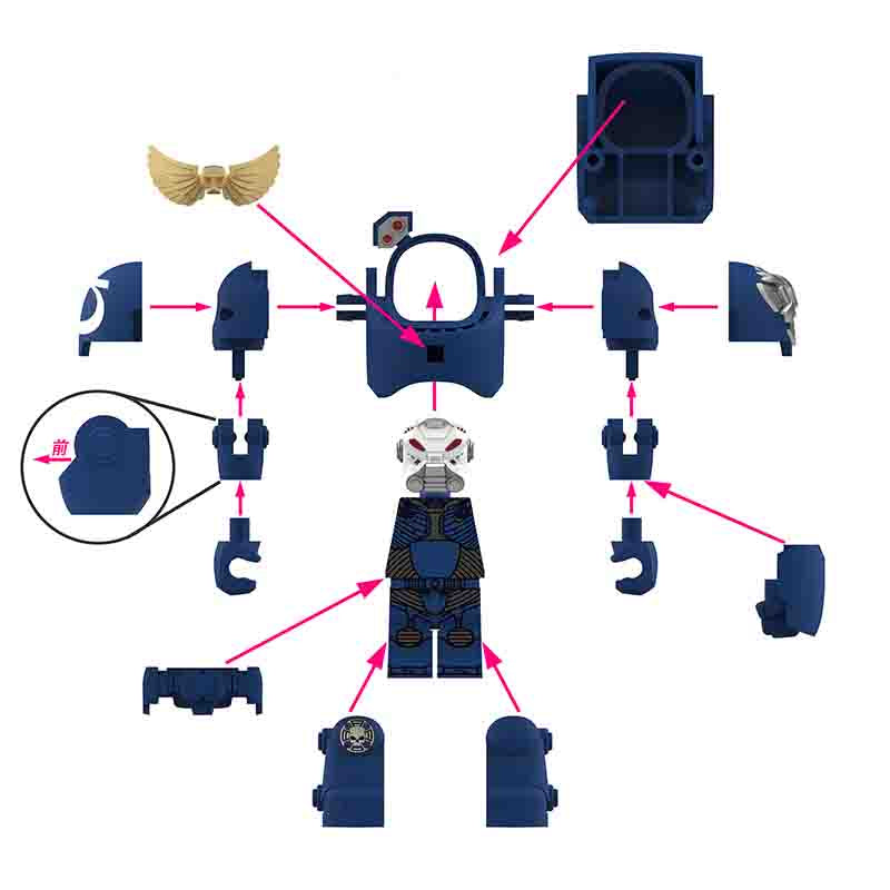 Warhammer 40,000 Ultramarines Terminator Big Minifigure