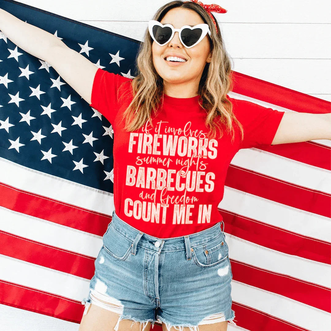 Fireworks Summer Nights BBQs & Freedom Tee