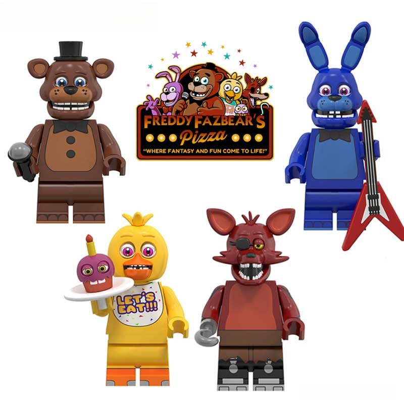 Five Nights At Freddys set of 4 Minifigure Toy 3