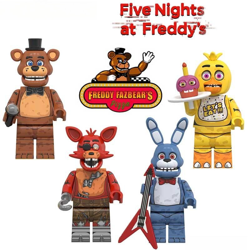 Five Nights At Freddys set of 4 Minifigure Toy 1