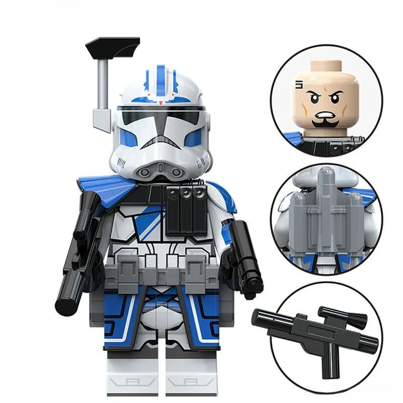 Fives 501st Clone trooper Star Wars Minifigure Toy S3