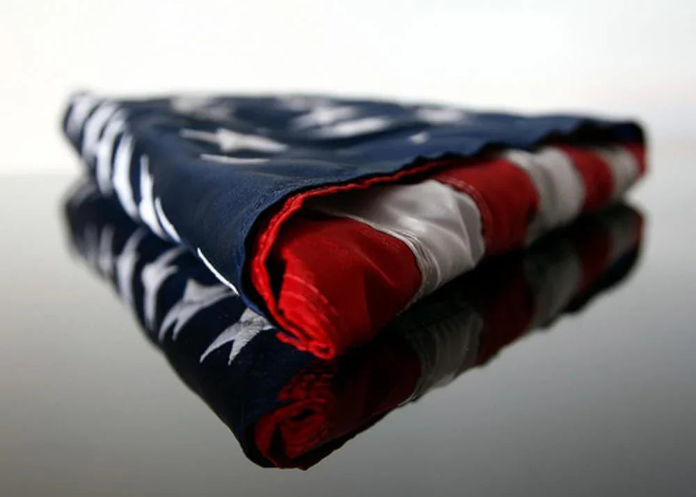 American Flag 5ft x 9.5ft Cotton by Valley Forge, Memorial of US forces.