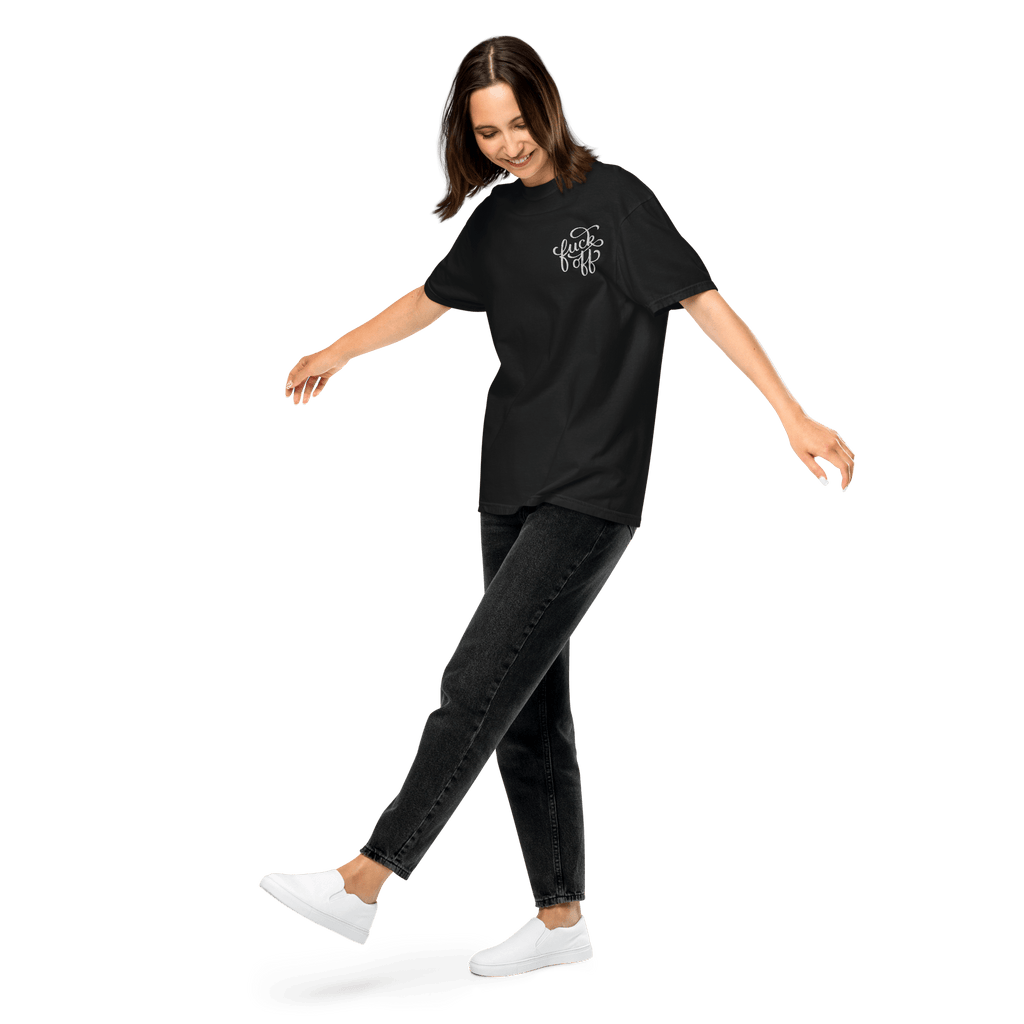 Fuck Off Embroidered Comfy Tee