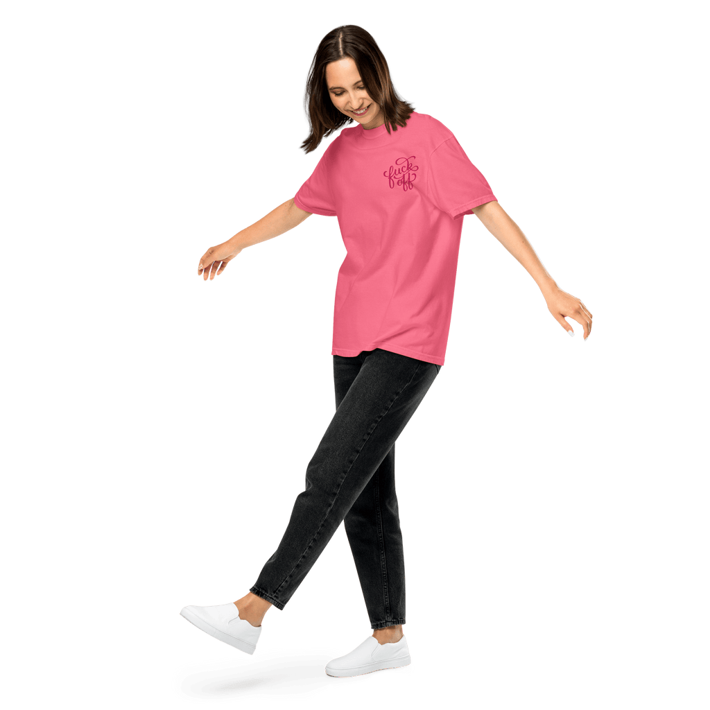 Fuck Off Embroidered Comfy Tee