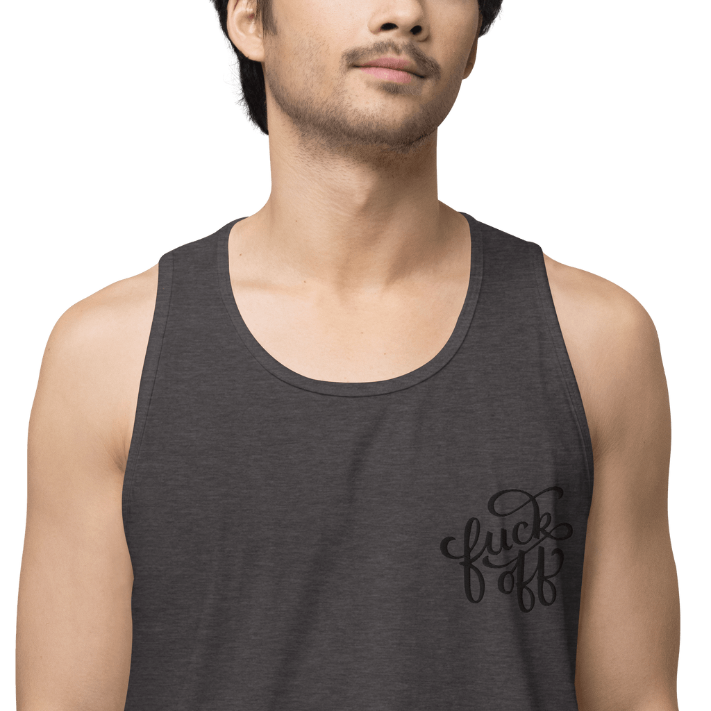 Fuck Off Embroidered Tank Top