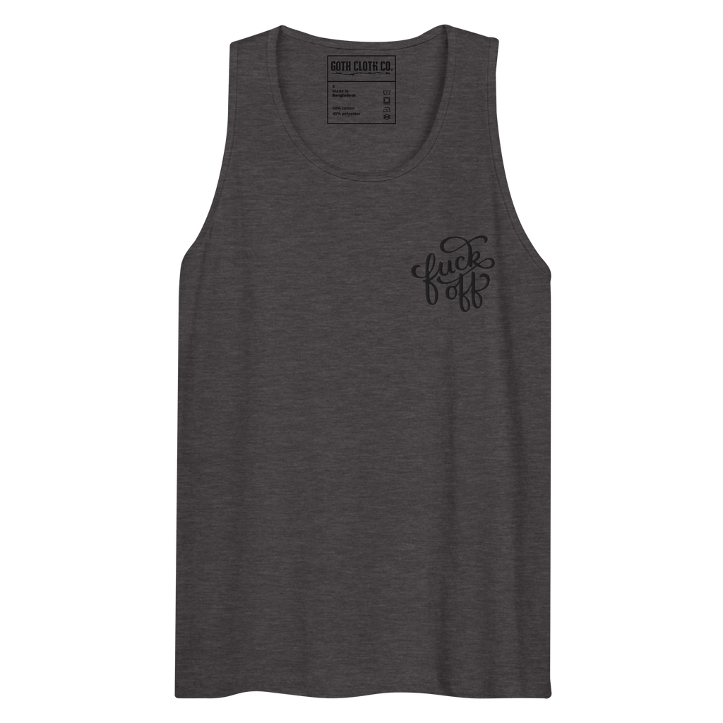 Fuck Off Embroidered Tank Top