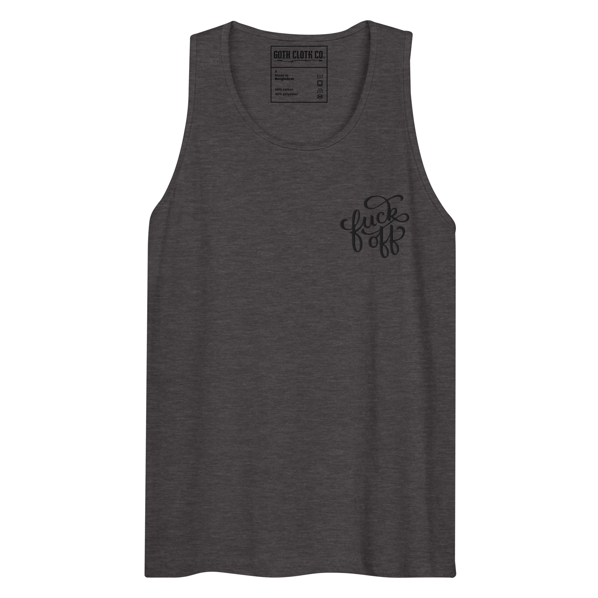 Fuck Off Embroidered Tank Top