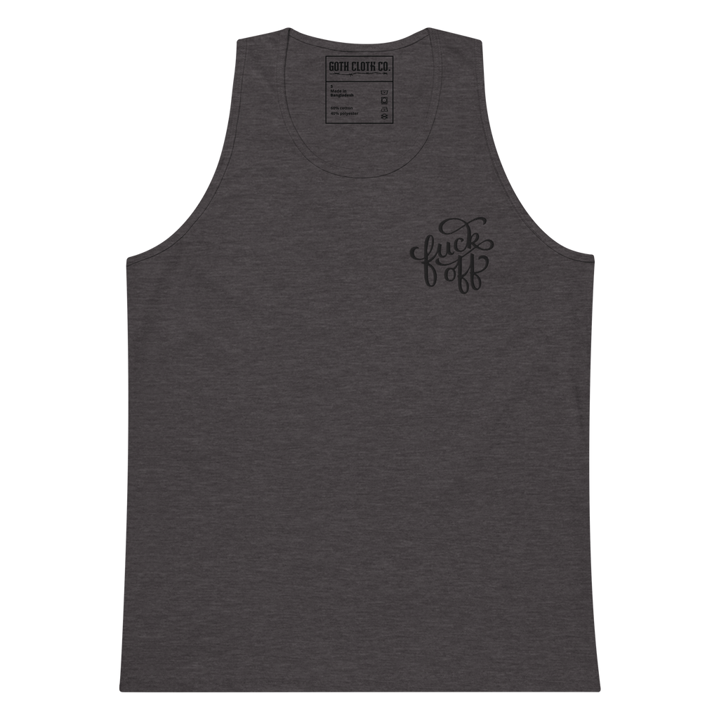 Fuck Off Embroidered Tank Top
