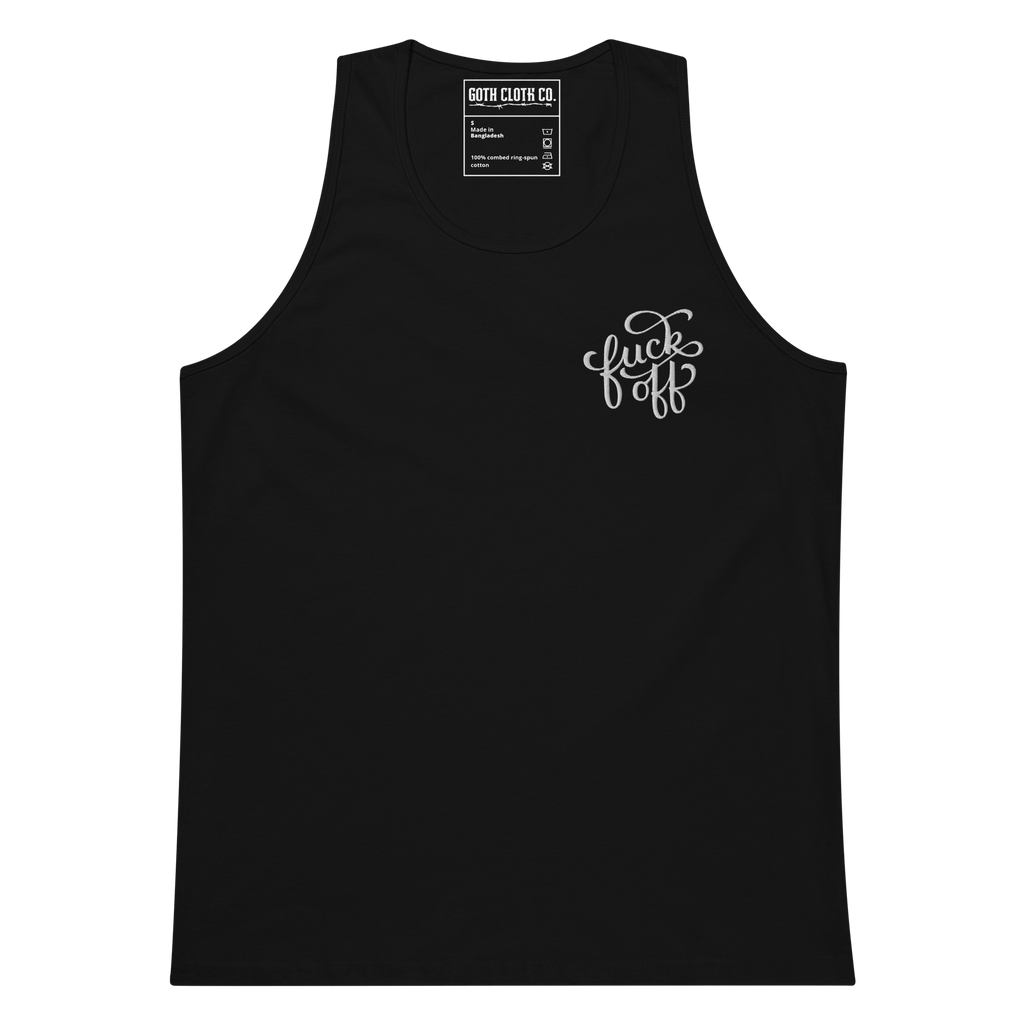 Fuck Off Embroidered Tank Top