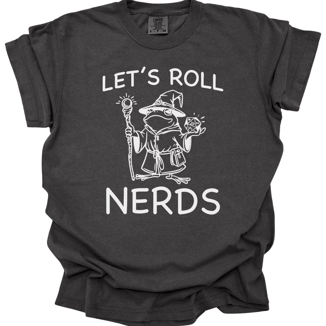 Funny D&D "Let’s Roll Nerds" Shirt - Comfort Colors