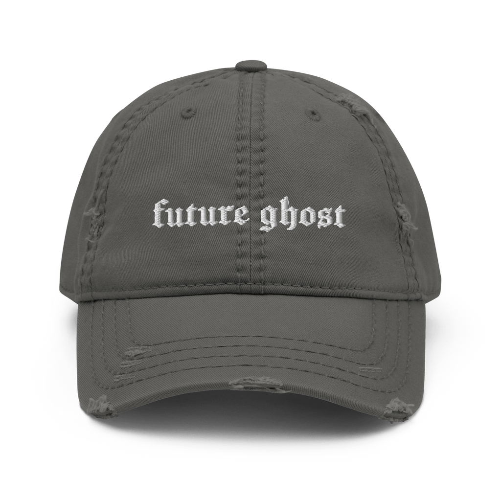 Future Ghost Gothic Distressed Dad Cap