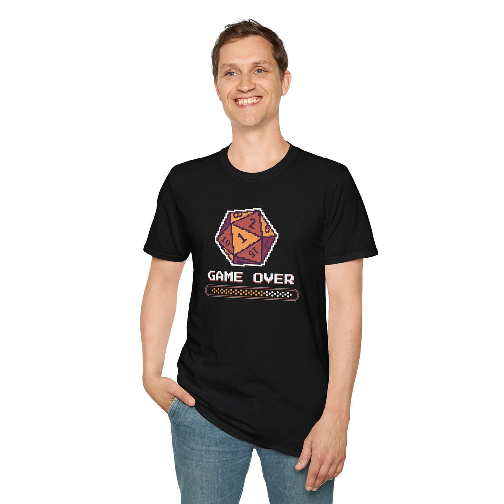 Game Over Crit Fail D20 T-Shirt