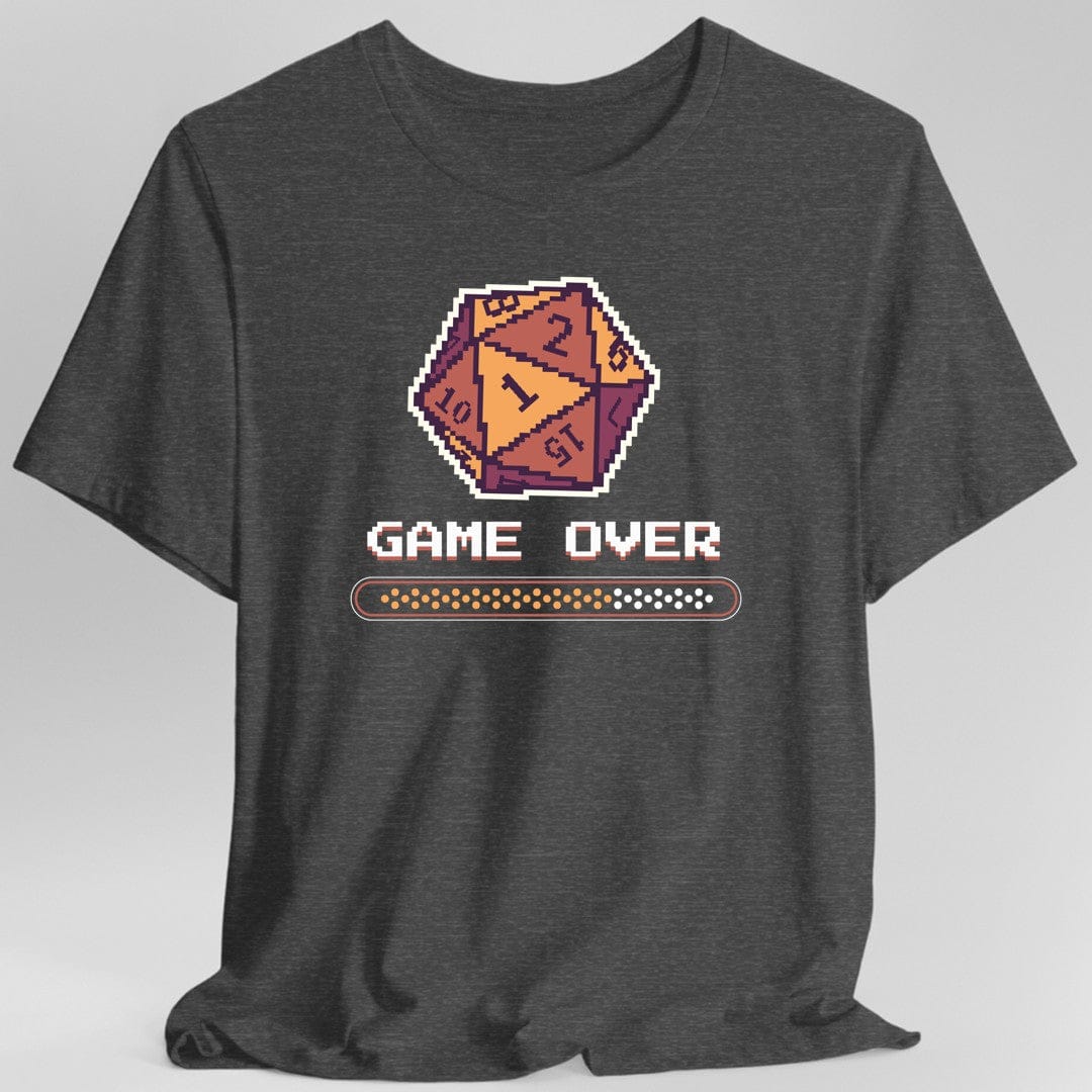 Game Over Crit Fail D20 T-Shirt