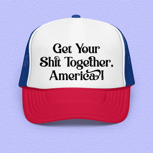 White / Royal / Red