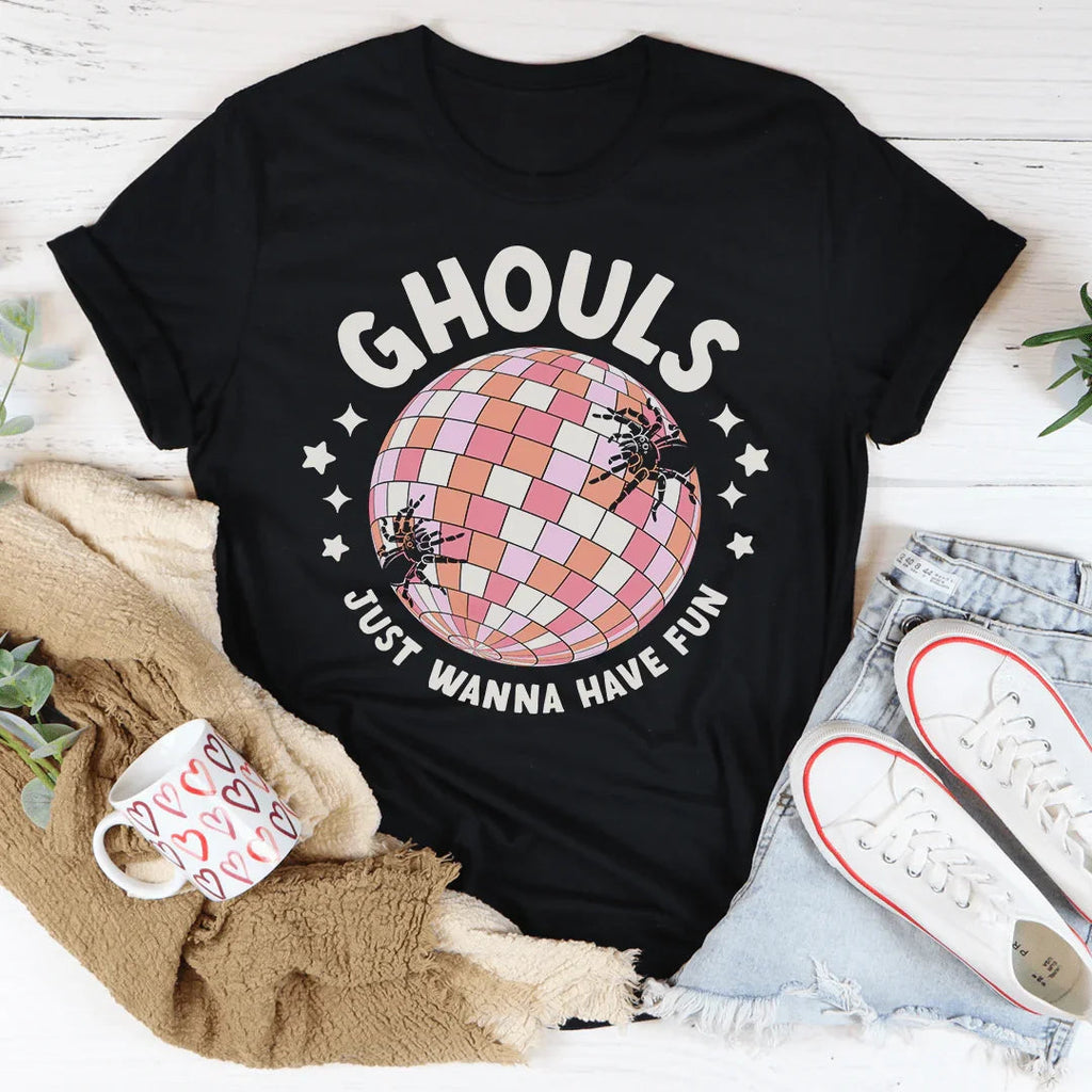 Ghouls Just Wanna Have Fun Retro Tee