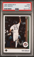 Graded 1989 Upper Deck Kirk Gibson World Series Home Run #666 Baseball Card PSA 10 Gem Mint