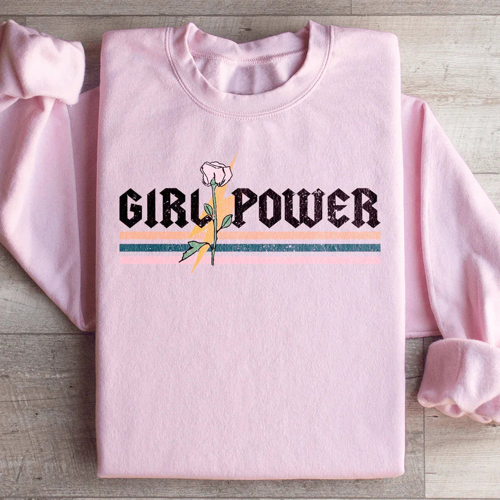 Girl Power Rose Sweatshirt
