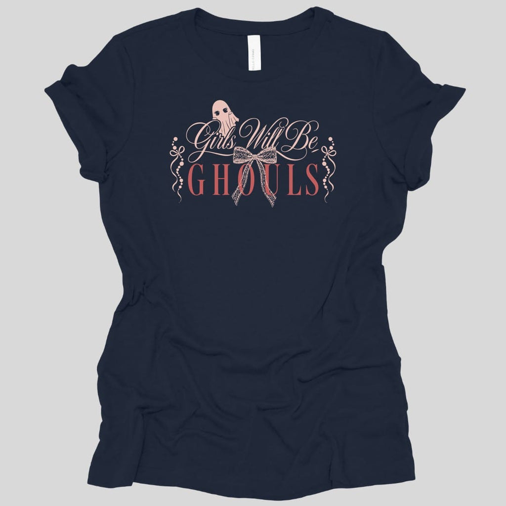 Girls Will Be Ghouls Coquette Women's T-Shirt